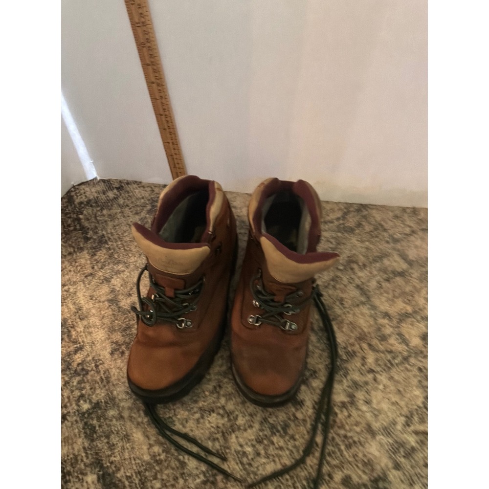 Gorpcore Womens Cabelas Leather Hiking Boots 10 B Brown 81-1305